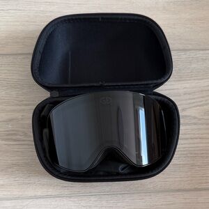 Goldbergh Black Ski Goggles with Case and Pouch